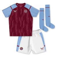 Aston Villa Clement Lenglet #17 Replica Home Minikit 2023-24 Short Sleeve (+ pants)